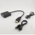Переходник адаптер HDMI - VGA / со звуком и дополнительным питанием