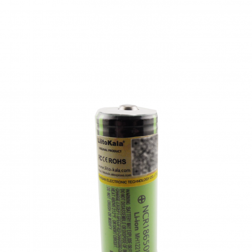 Аккумулятор 18650 LiitoKala NCR18650B 3400 мАч 10А, Li-ion 3,7 В / среднетоковый, для фонариков / с выпуклым контактом